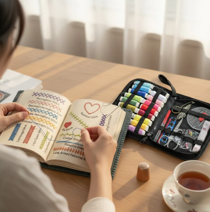 Livre de points de broderie