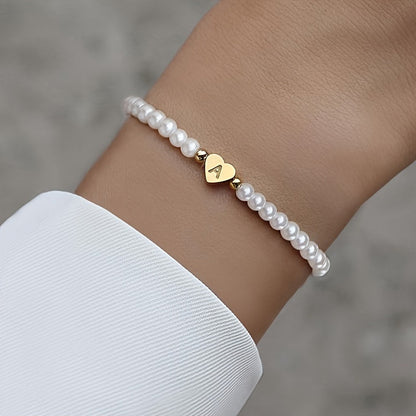 A-Z Heart Initial Bracelet